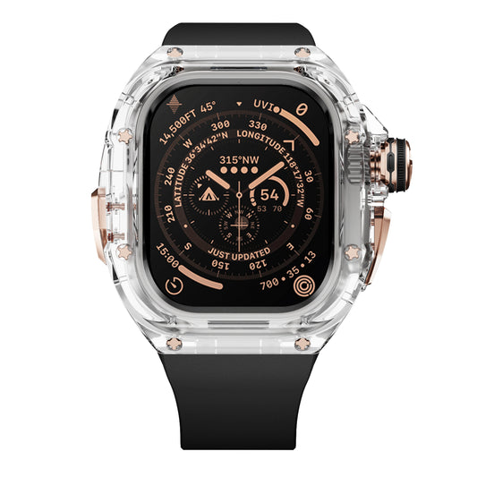 Apple Watch Ultra 49mm (C1 Case Clear + Rosegold)