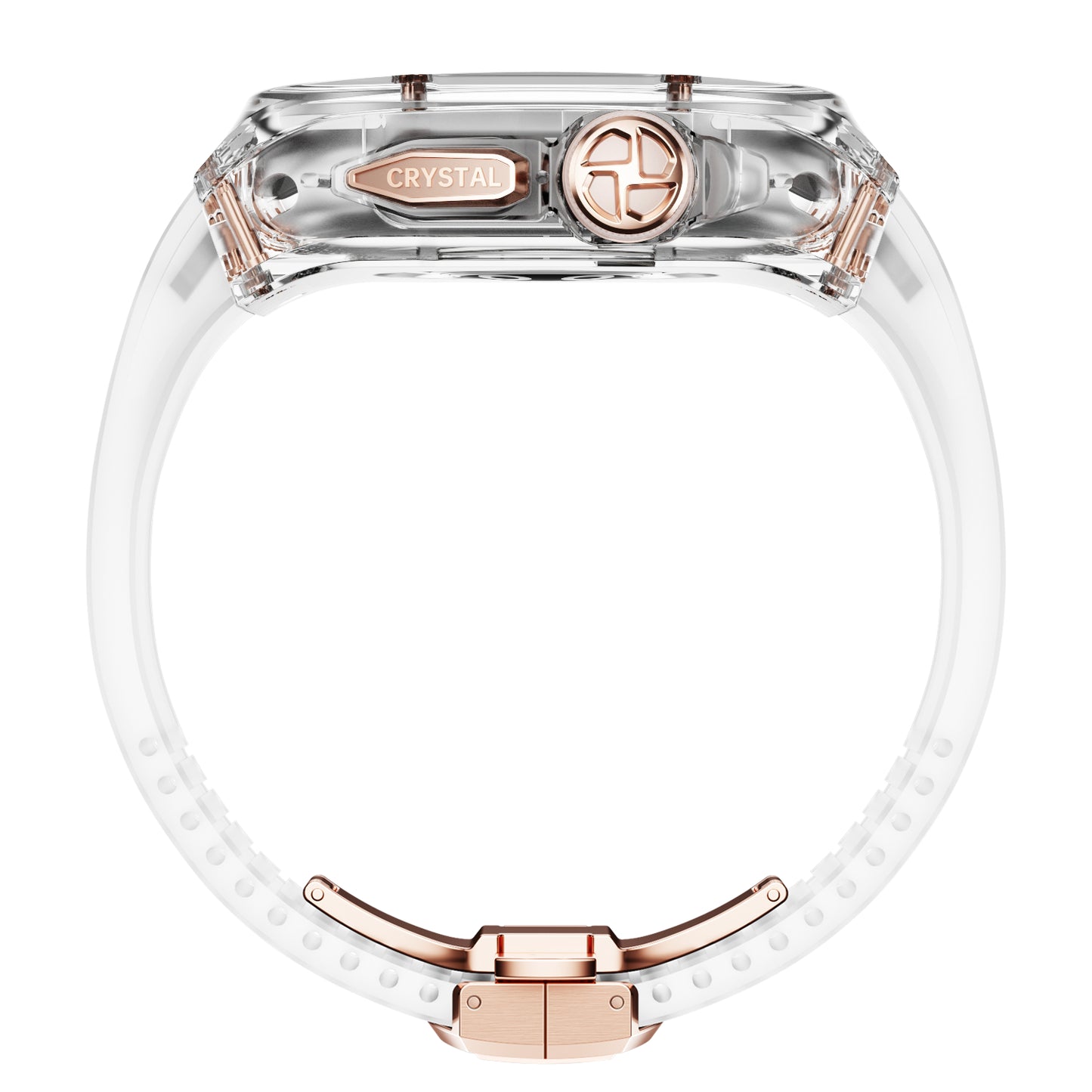 Apple Watch Ultra 49mm (C1 Case Clear + Rosegold)