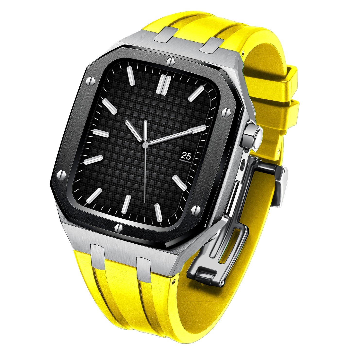 Apple Watch Case AR1 Silver + Black