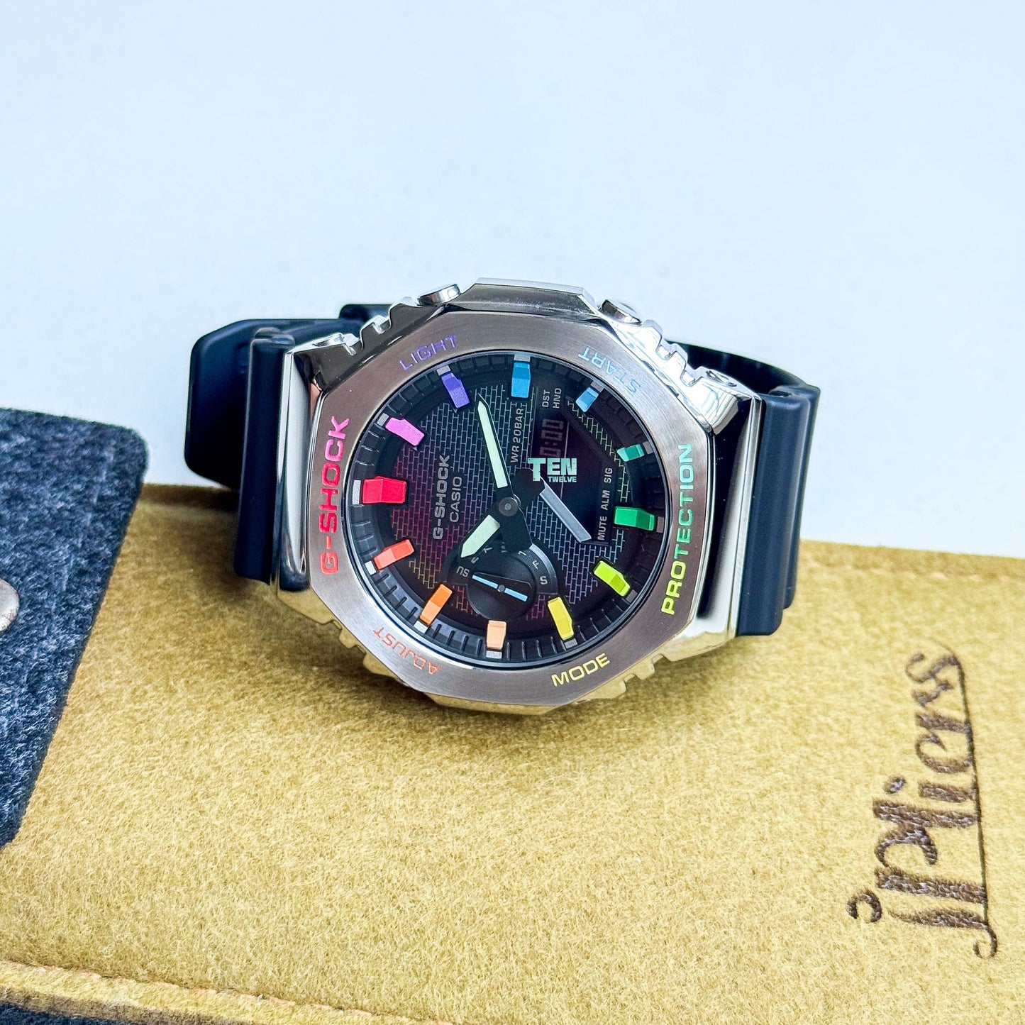 「CasiOak」 G-Shock Steel Rainbow Dial