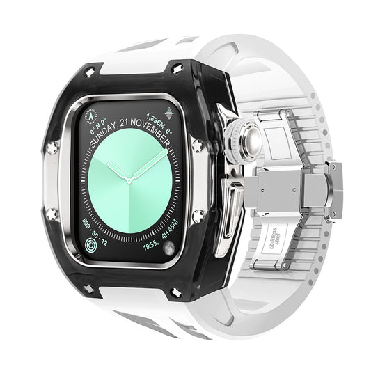 Apple Watch 46mm (C2 Case Clear Black + Silver)