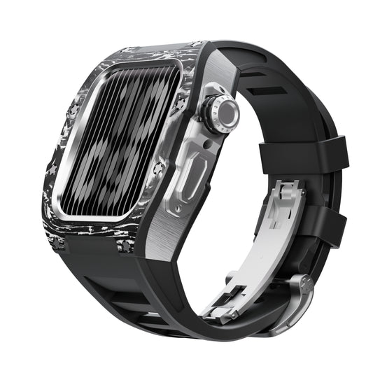 Apple Watch 44mm/45mm (V2 Case Forged Carbon with White Flakes)