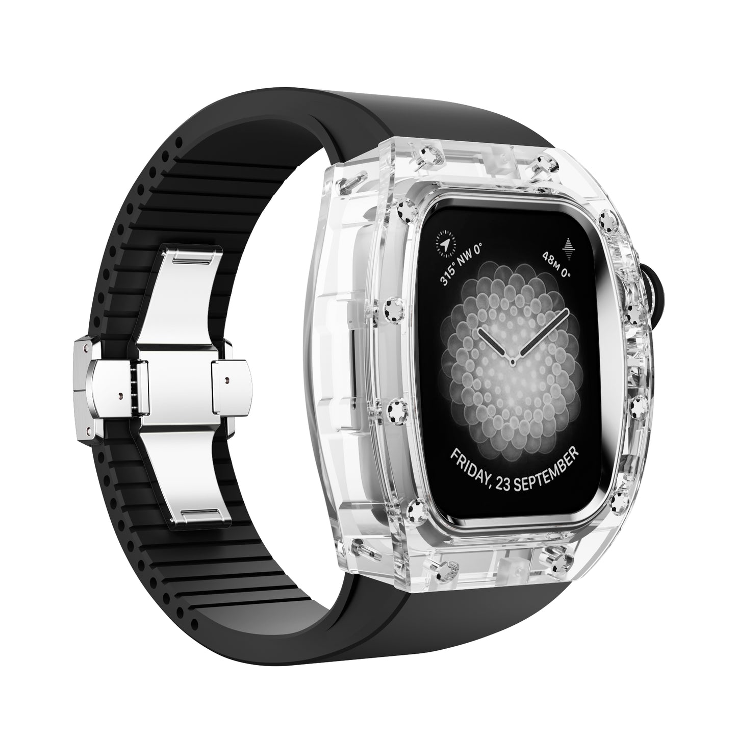 Apple Watch Case - Crystal White Silver