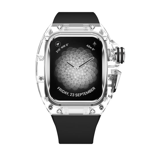 Apple Watch 45mm (C1 Case Clear + Silver)