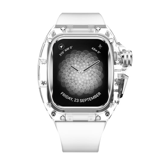 Apple Watch Case - Crystal White Silver