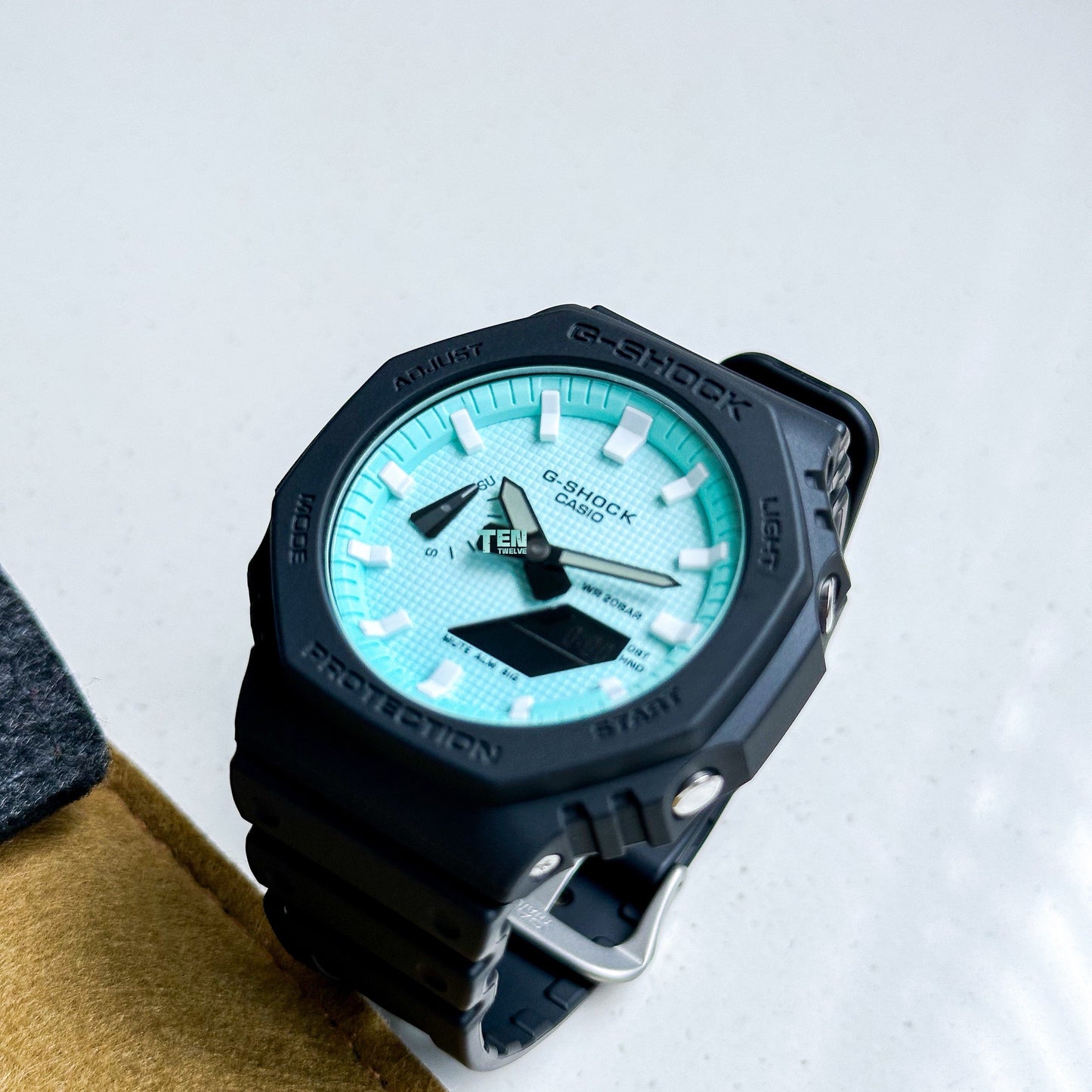 「CasiOak」 G-Shock Black Turquoise Blue