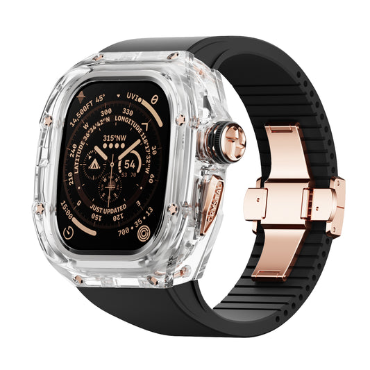 Apple Watch Ultra 49mm (C1 Case Clear + Rosegold)