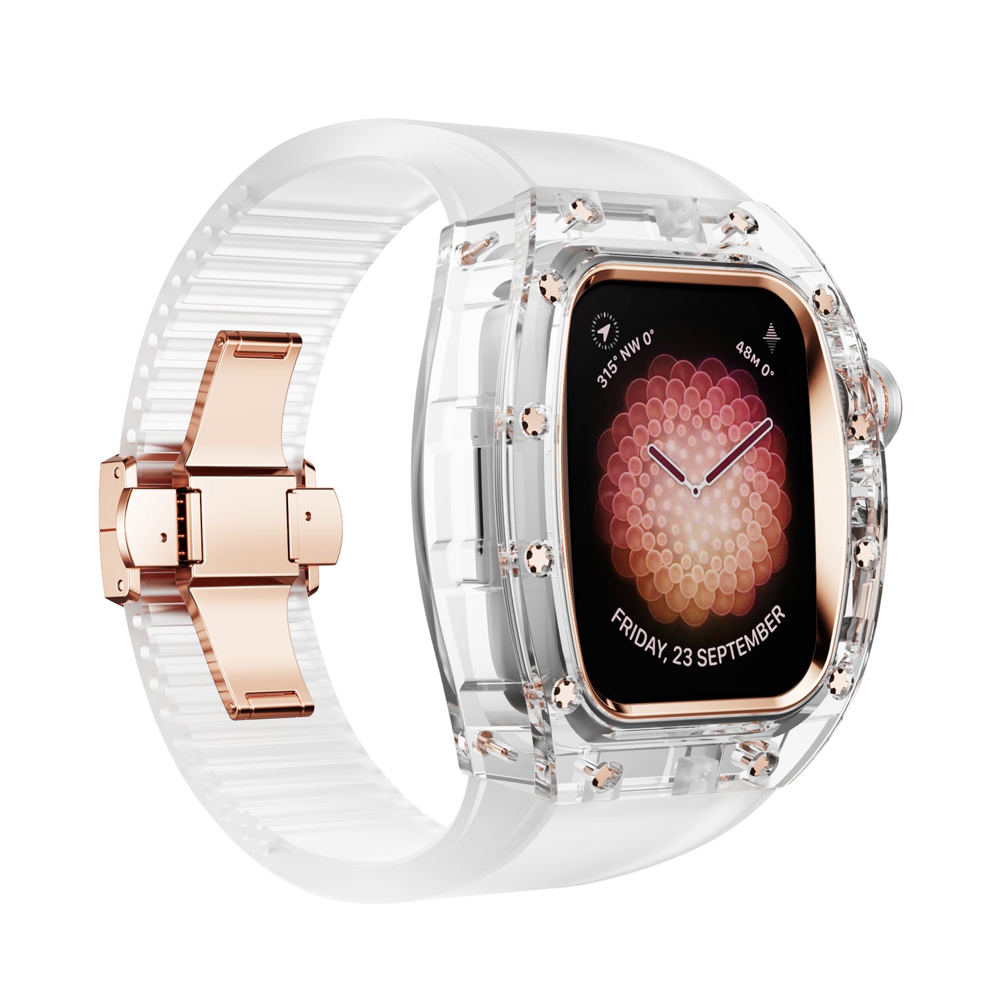 Apple Watch Case - Crystal White Rose