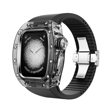 Apple Watch Case - Crystal Black Silver