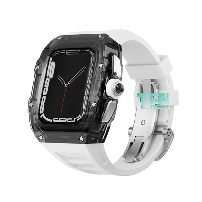 Apple Watch Case - CLEAR BLACK SILVER