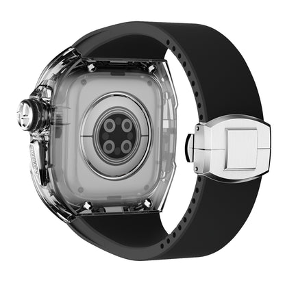 「Ultra」Apple Watch Case - Crystal Black Silver