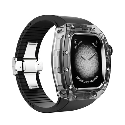 Apple Watch Case - Crystal Black Silver