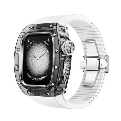 Apple Watch Case - Crystal Black Silver