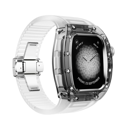 Apple Watch Case - Crystal Black Silver