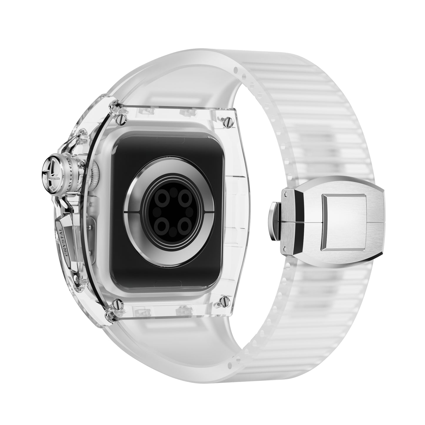 Apple Watch Case - Crystal Black Silver