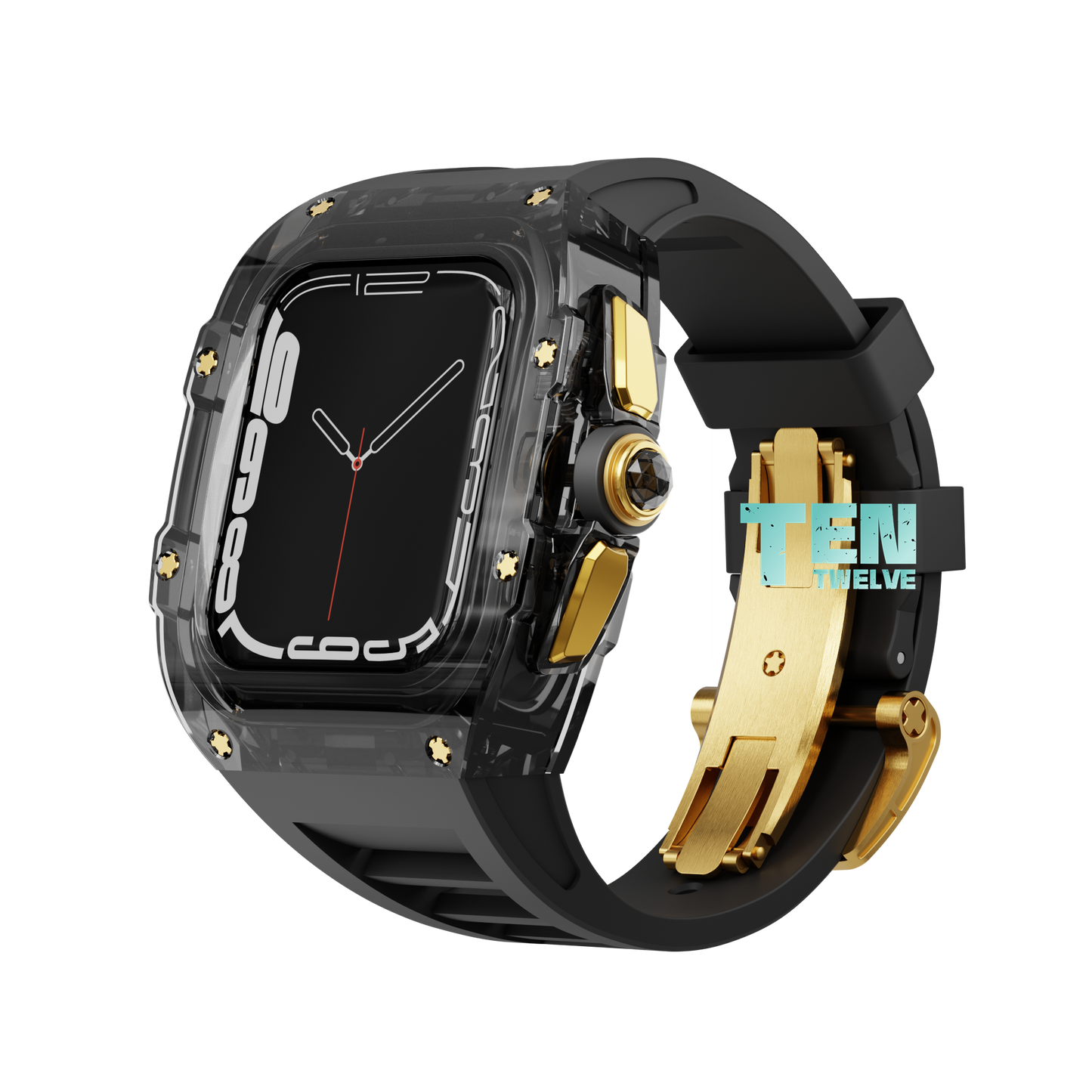 Apple Watch Case - CLEAR BLACK GOLD