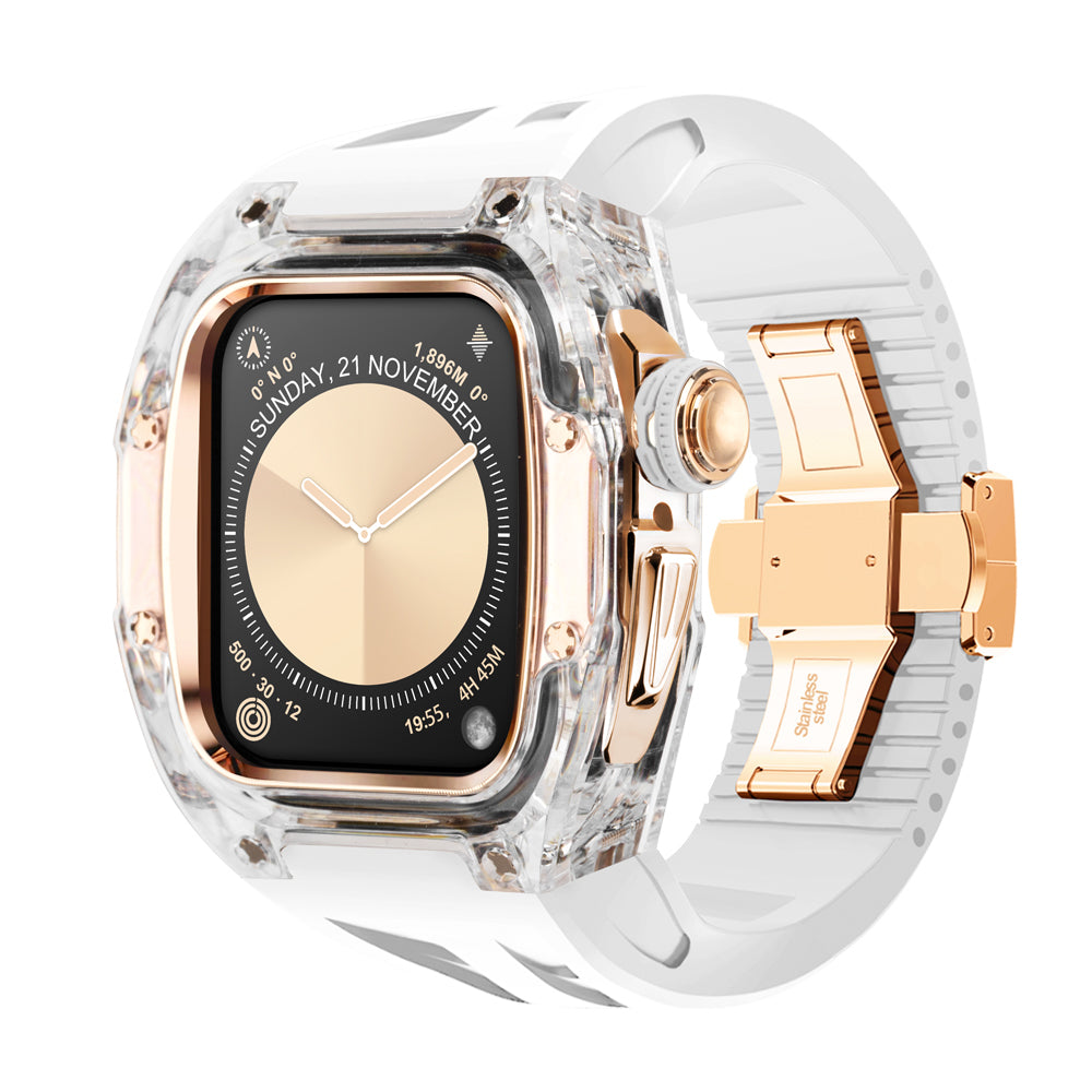 Apple Watch 46mm (C2 Case Clear + Rosegold)