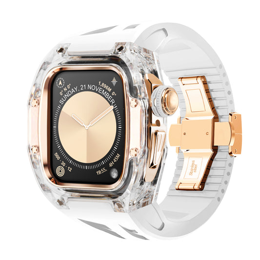 Apple Watch 46mm (C2 Case Clear + Rosegold)