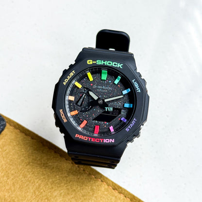 「CasiOak」 G-Shock Black Rainbow Galaxy