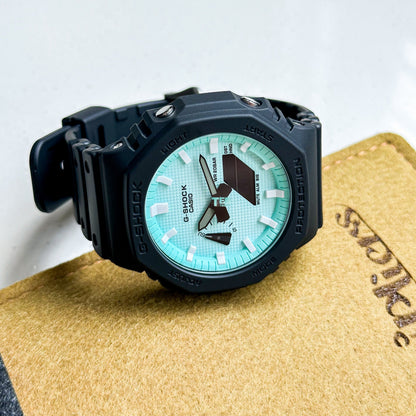 「CasiOak」 G-Shock Black Turquoise Blue