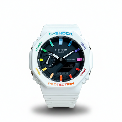 「CasiOak」 G-Shock White Rainbow