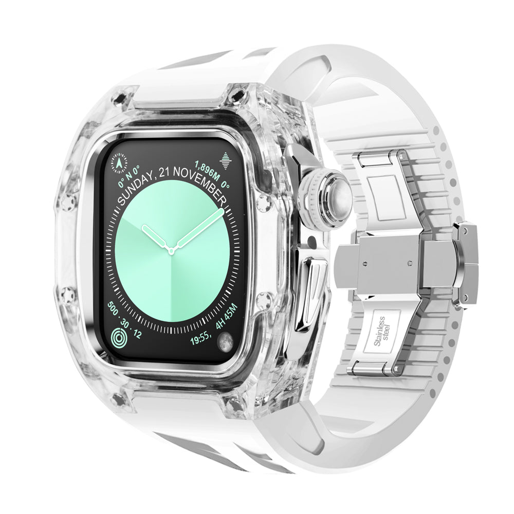 Apple Watch 46mm (C2 Case Clear + Silver)