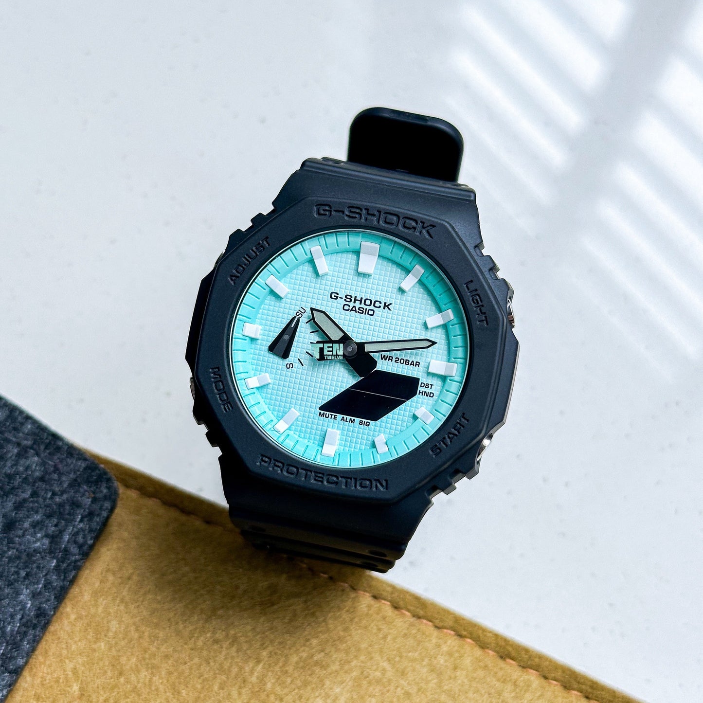 「CasiOak」 G-Shock Black Turquoise Blue