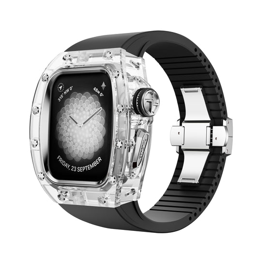Apple Watch 45mm (C1 Case Clear + Silver)