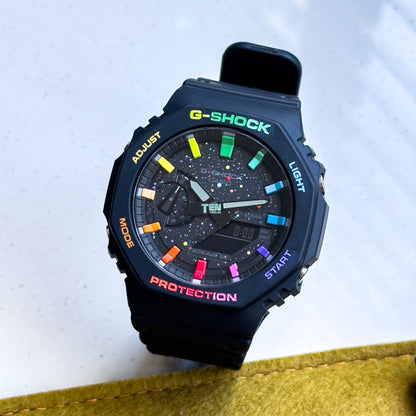 「CasiOak」 G-Shock Black Rainbow Galaxy