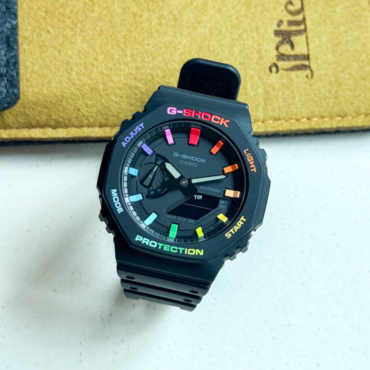 「CasiOak」 G-Shock Black Rainbow