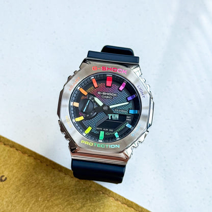「CasiOak」 G-Shock Steel Rainbow Dial
