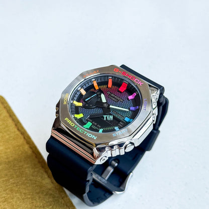 「CasiOak」 G-Shock Steel Rainbow Dial