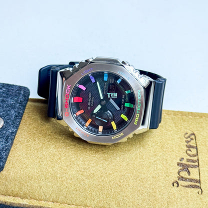 「CasiOak」 G-Shock Steel Rainbow Dial