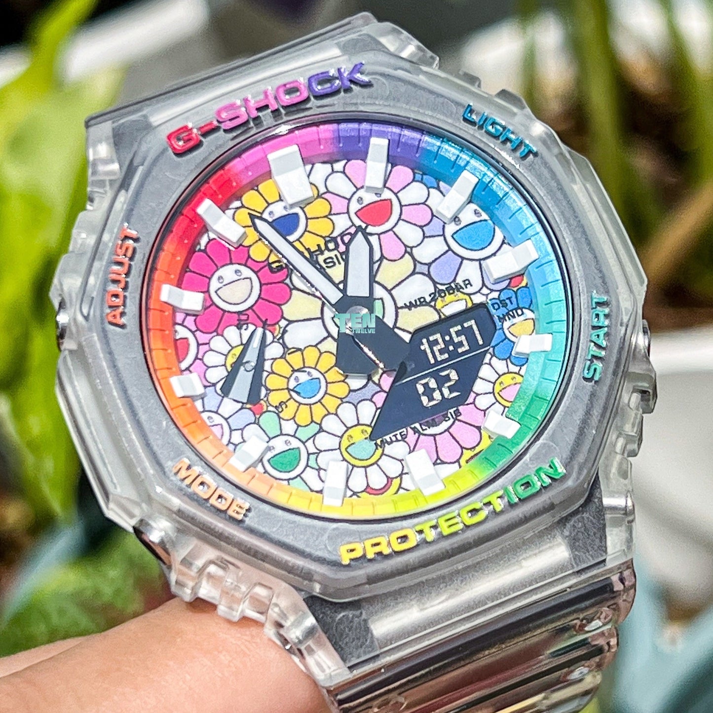 「CasiOak」 G-Shock Jellyfish Rainbow Sunflower (A)