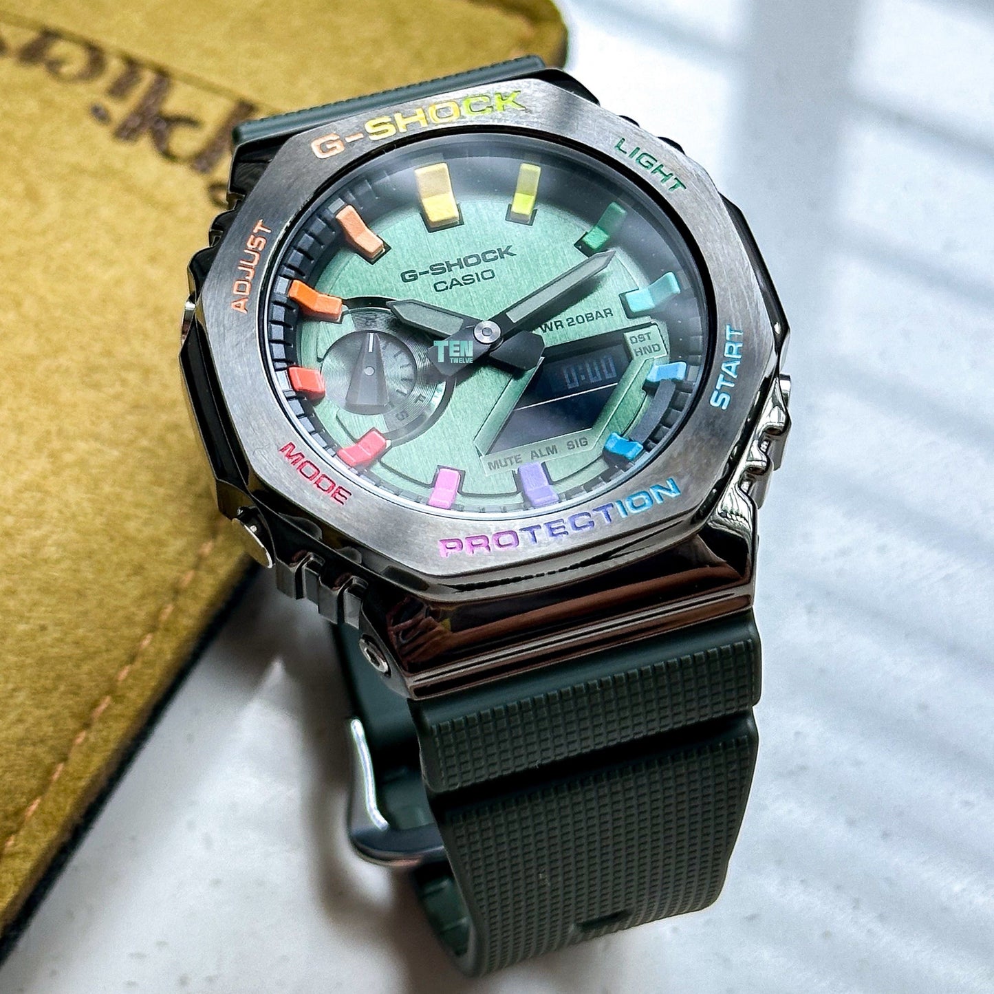 「CasiOak」 G-Shock Green Rainbow