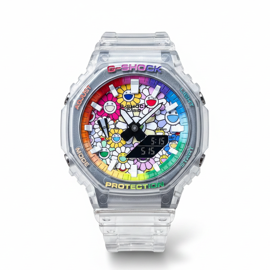 「CasiOak」 G-Shock Jellyfish Rainbow Ring Sunflower