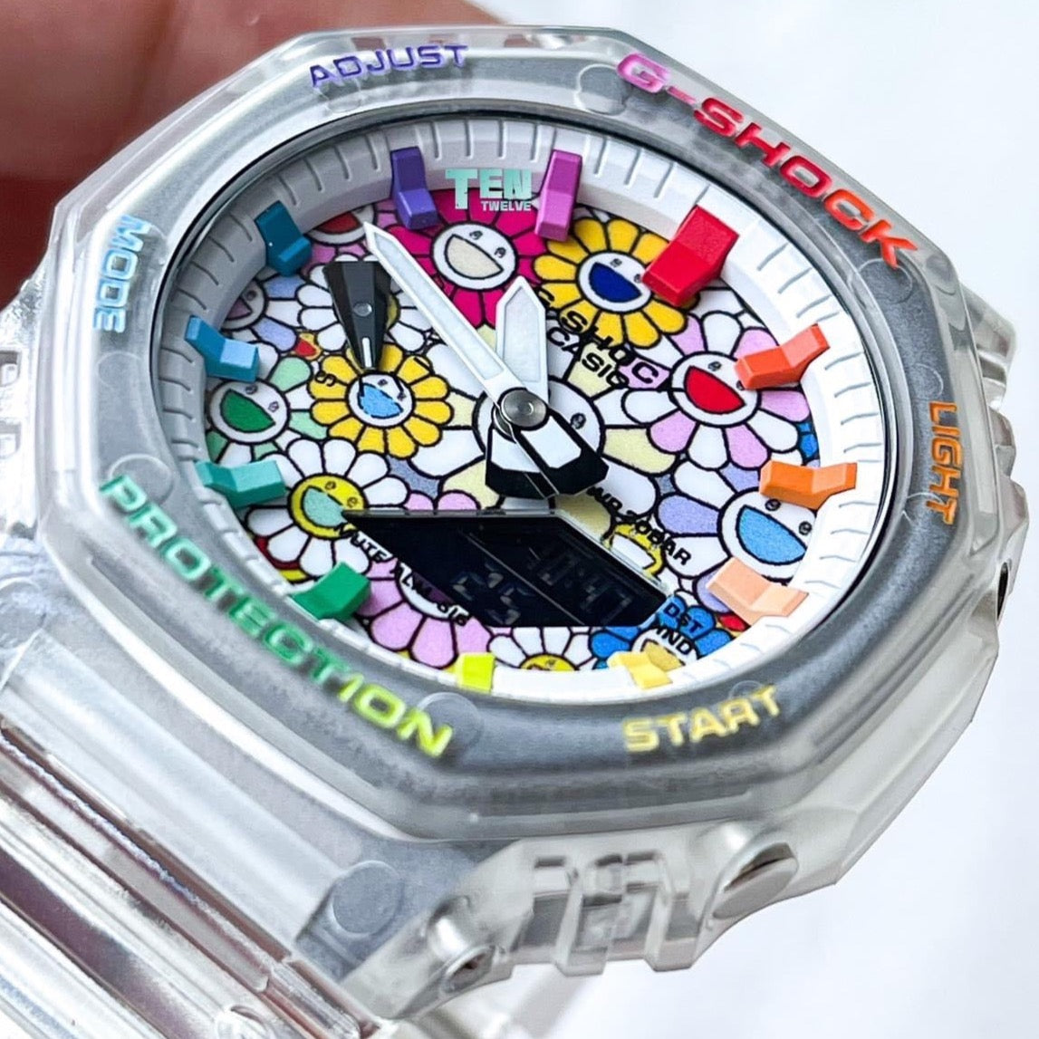 「CasiOak」 G-Shock Jellyfish Rainbow Sunflower (B)