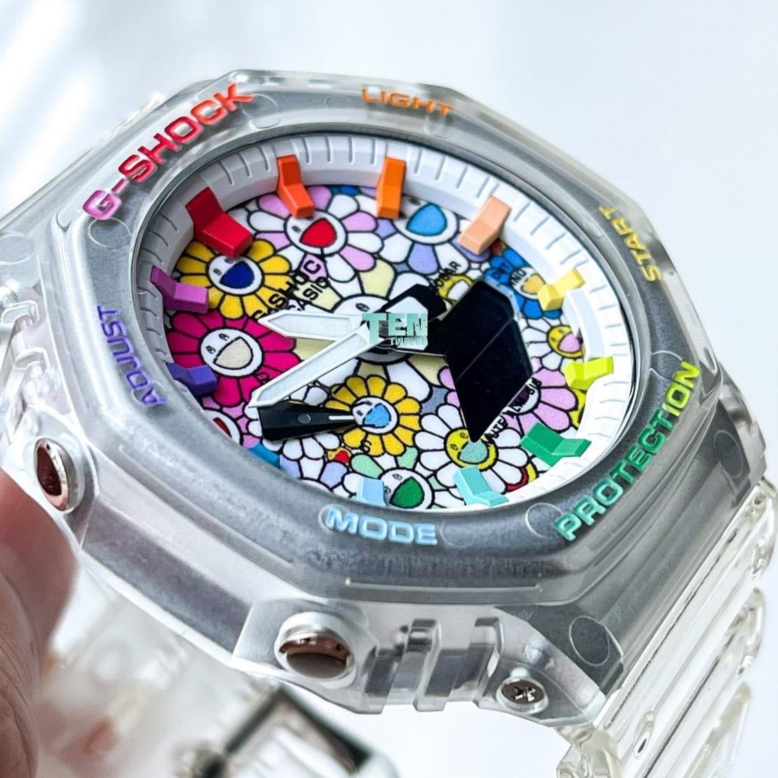 「CasiOak」 G-Shock Jellyfish Rainbow Sunflower (B)