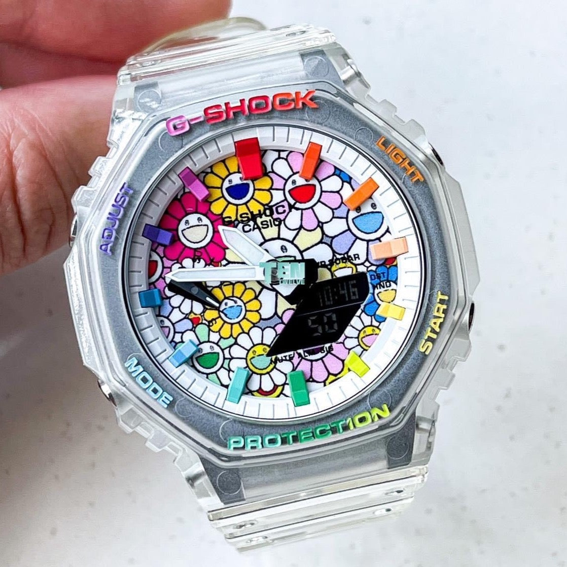 「CasiOak」 G-Shock Jellyfish Rainbow Sunflower (B)