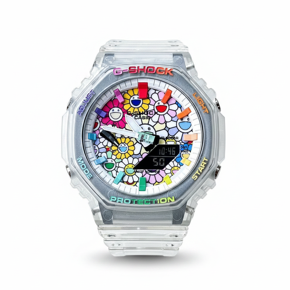 「CasiOak」 G-Shock Jellyfish Rainbow Markers Sunflower