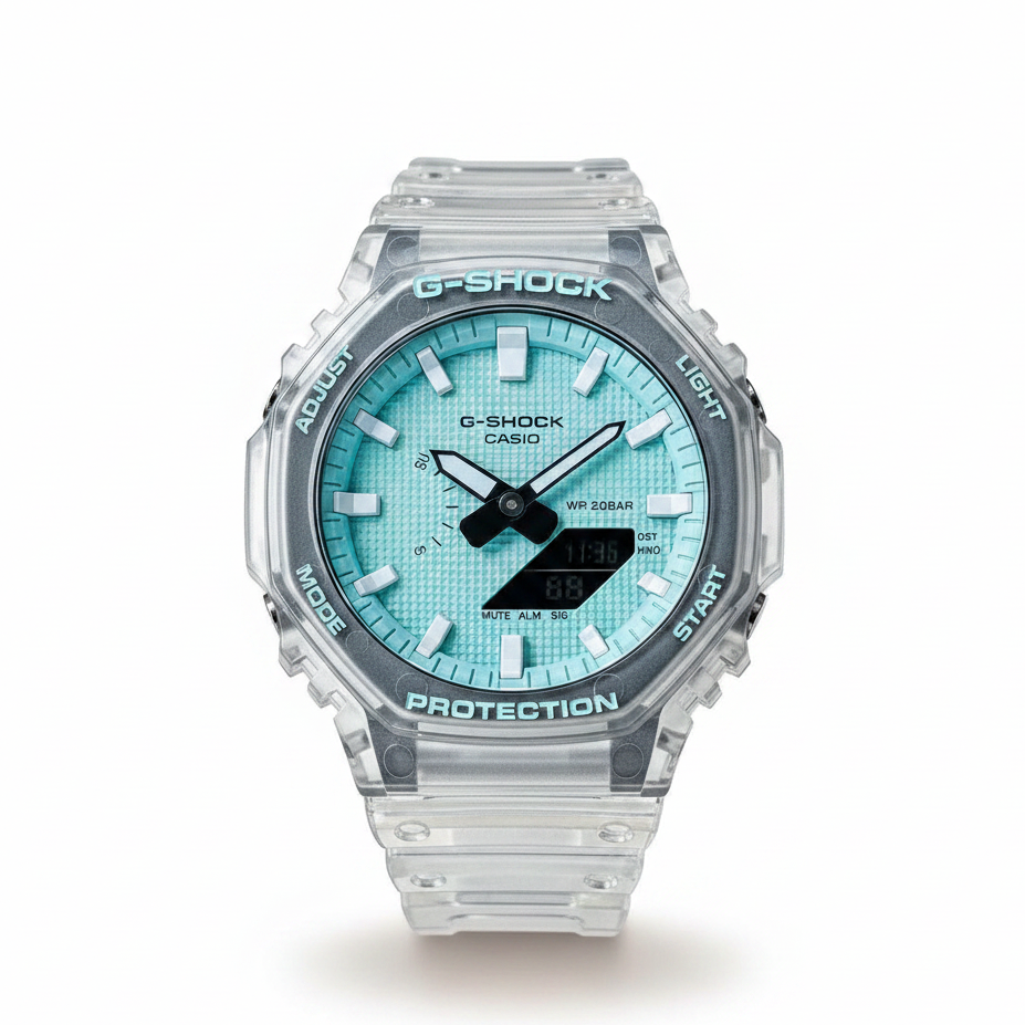 「CasiOak」 G-Shock Jellyfish Turquoise Blue