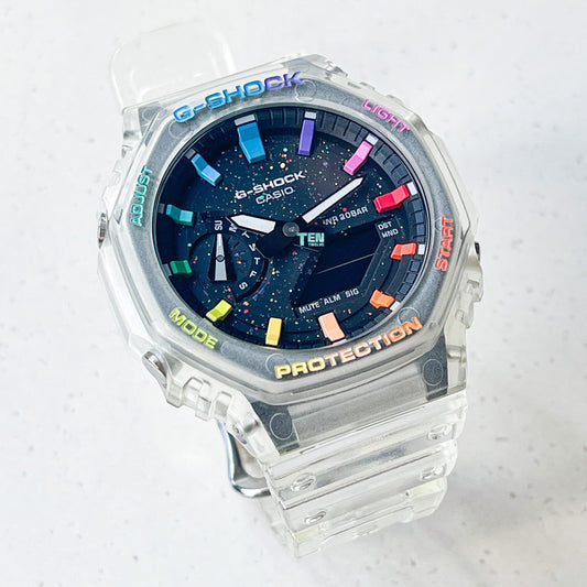 「CasiOak」 G-Shock Crystal Jellyfish Rainbow Galaxy