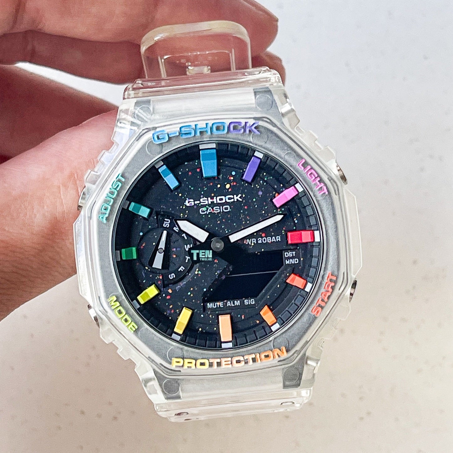 「CasiOak」 G-Shock Crystal Jellyfish Rainbow Galaxy