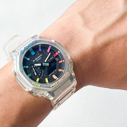 「CasiOak」 G-Shock Crystal Jellyfish Rainbow Galaxy