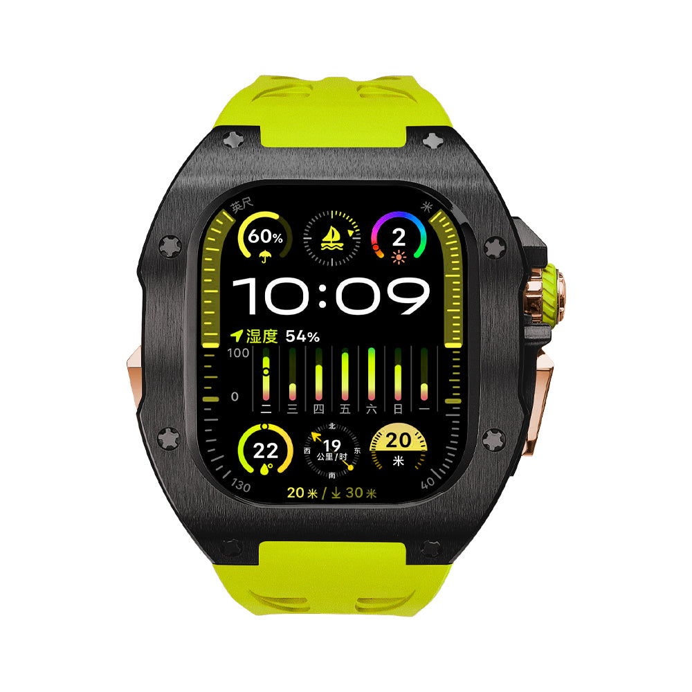 Apple Watch Ultra 49mm (U2 Case Titanium Black + Rosegold)
