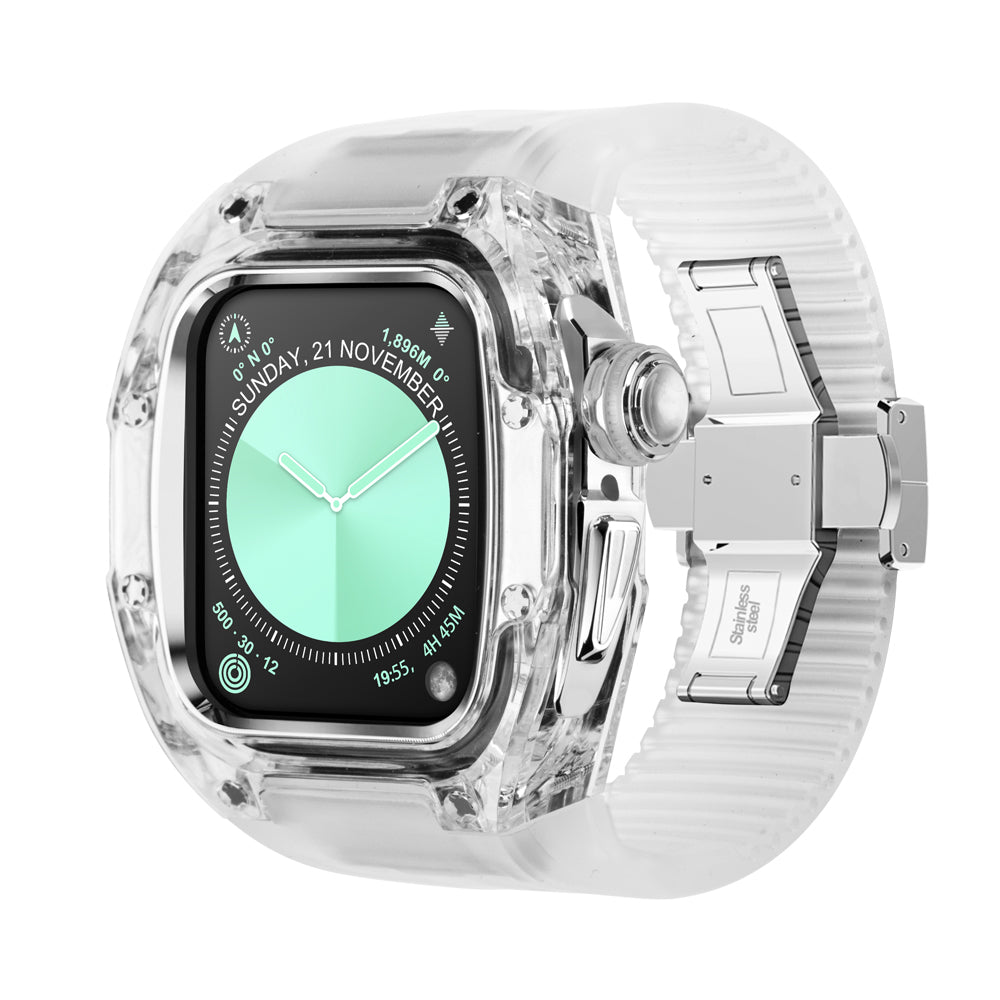 Apple Watch 46mm (C2 Case Clear + Silver)