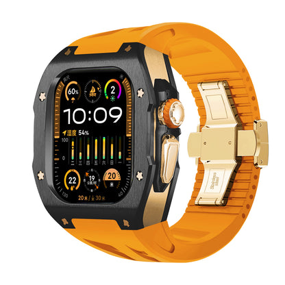 Apple Watch Ultra 49mm (U2 Case Titanium Black + Rosegold)