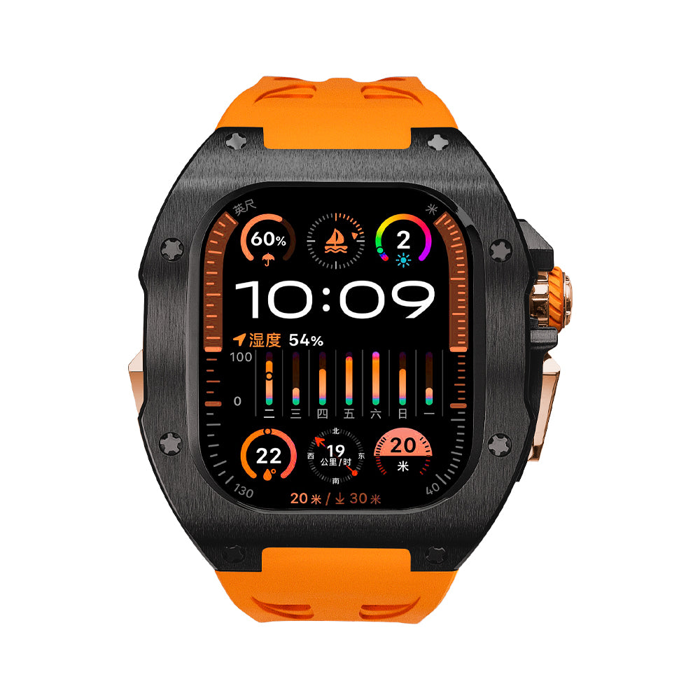 Apple Watch Ultra 49mm (U2 Case Titanium Black + Rosegold)