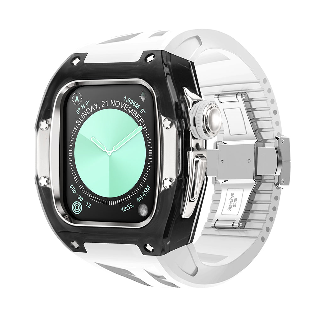Apple Watch 46mm (C2 Case Clear Black + Silver)