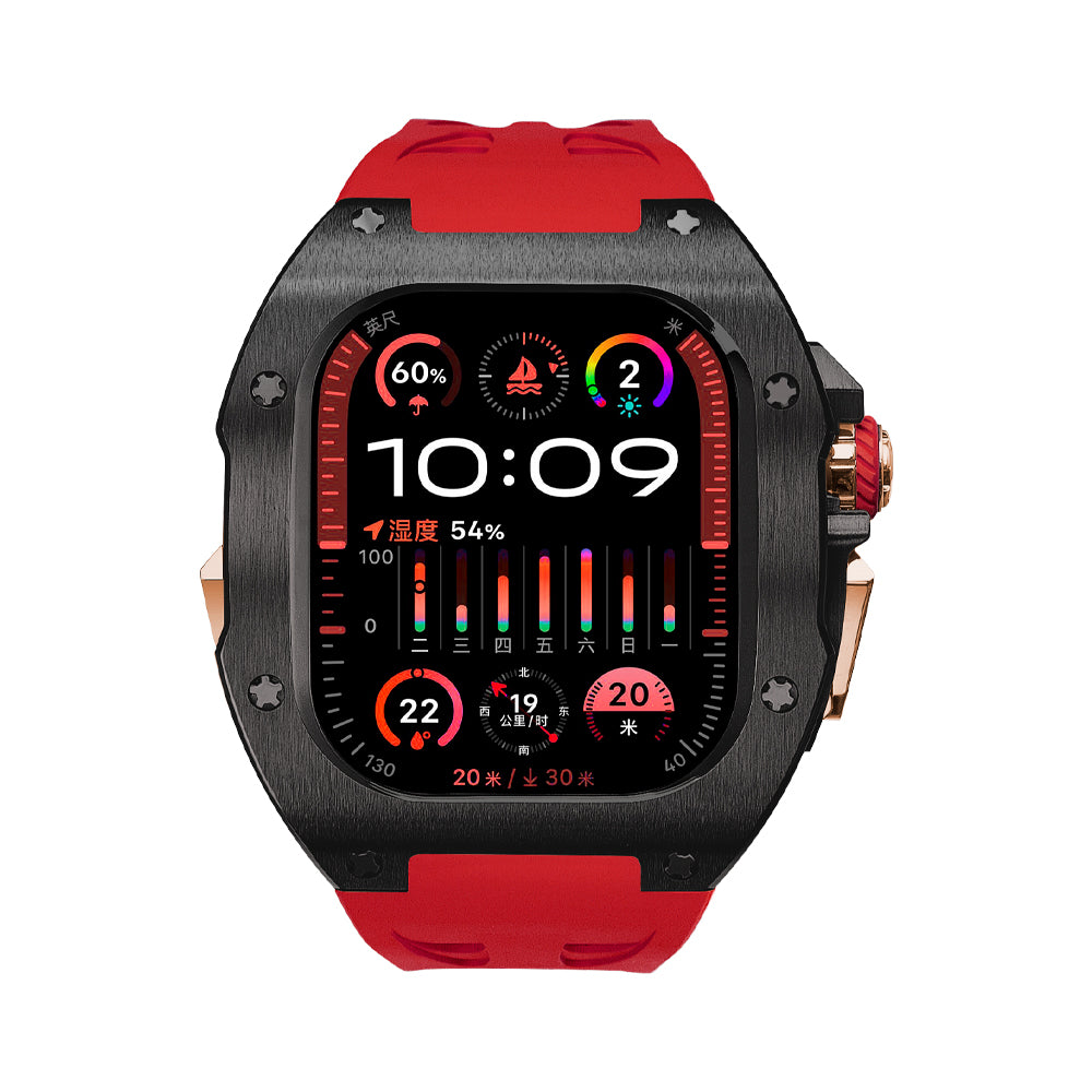 Apple Watch Ultra 49mm (U2 Case Titanium Black + Rosegold)